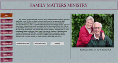 Desktop Screenshot of familymattersministry.com